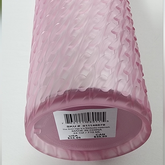 Starbucks Gel Pearl Pink Chainlink Venti Tumbler - Picture 3 of 7